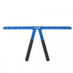 Sablon pentru modelare sprancene gradat din metal GIM02 Blue Sablon pentru modelare sprancene gradat din metal GIM02 Blue